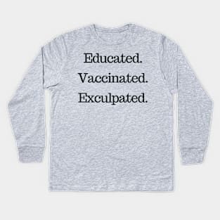 Vaccinated Kids Long Sleeve T-Shirt